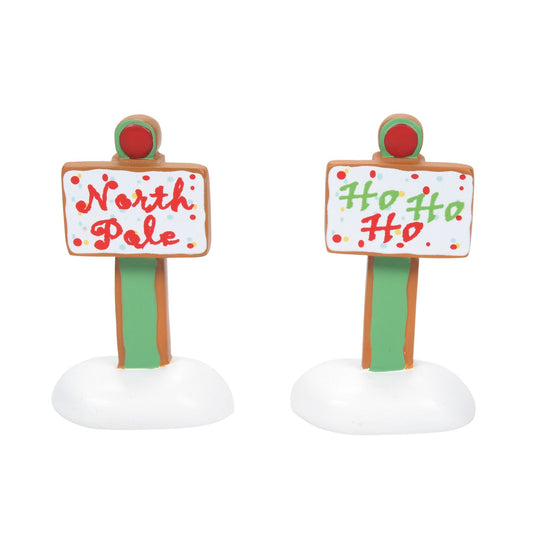 Gingerbread Xmas Signs St/2