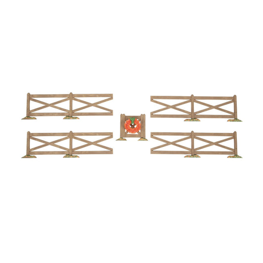 Brown Crossbuck Fence Set
