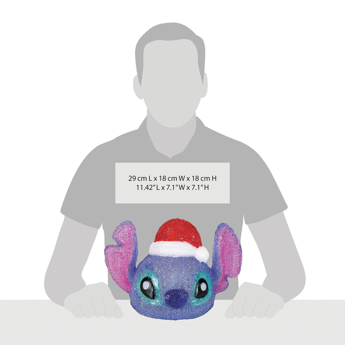 DISNY 7"H Stitch Head Acrylic