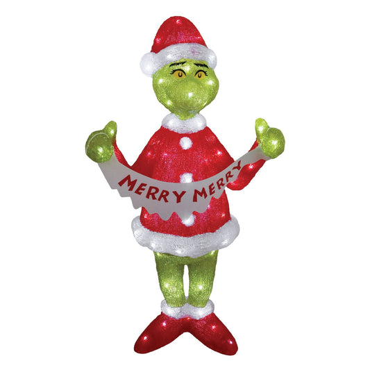 Grinch 35" Acrylic Lit Statue