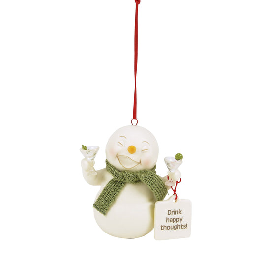 Drink Happy Thoughts ornament